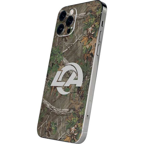 NFL Los Angeles Rams Realtree Xtra Green Camo iPhone 12 Pro Max Skin